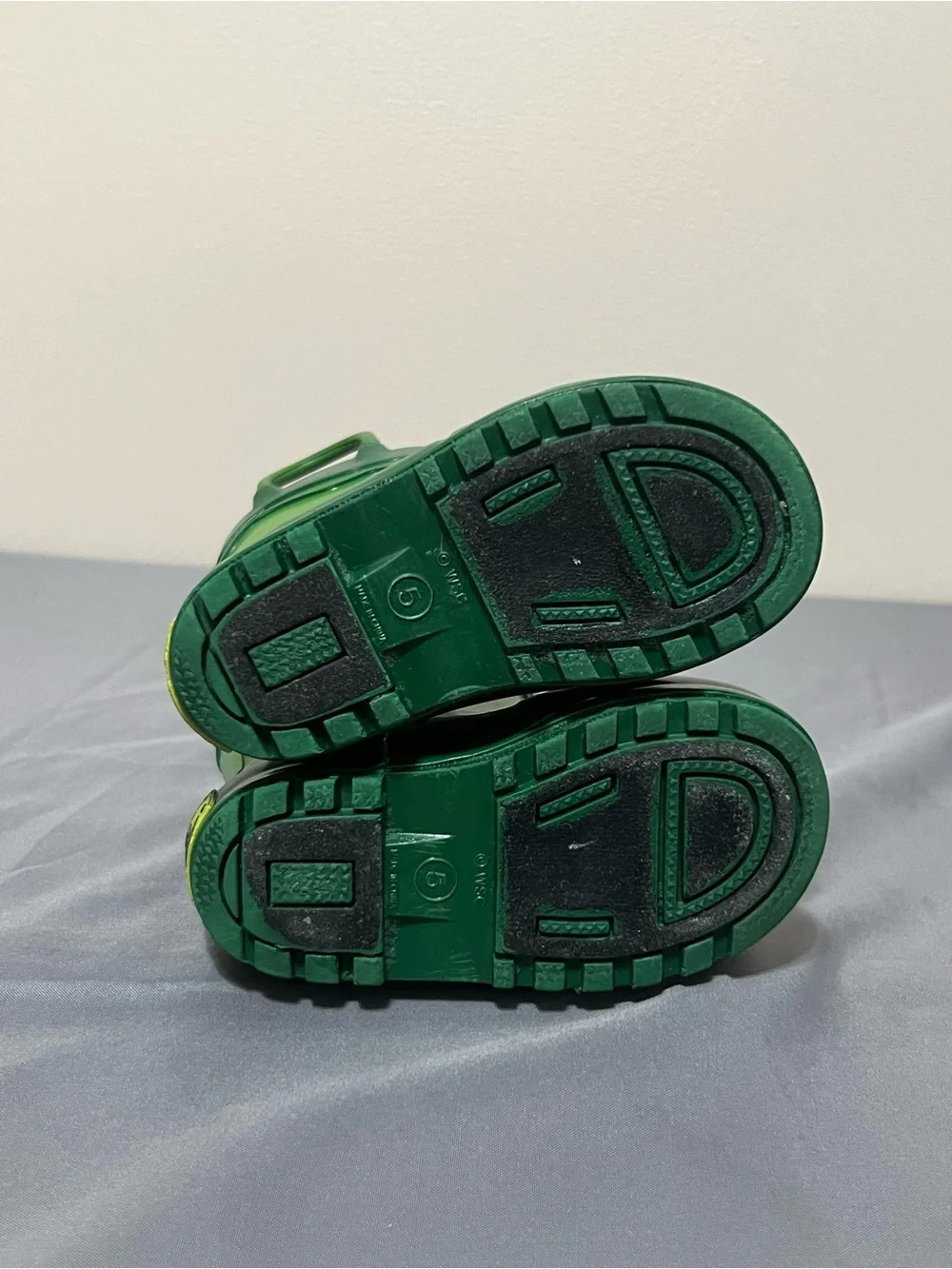 Western Chief Kids Rain Boots Sz 5 Green Froggie